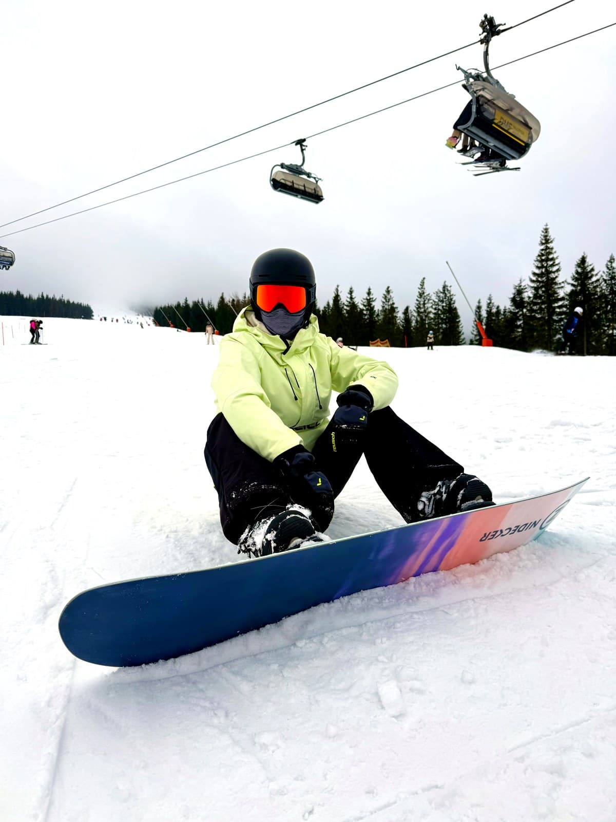 Jenny Ueberberg beim Snowboarden